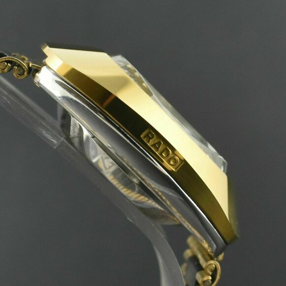 Rado DiaStar Automatic 36 MM Gold Plated Diamond Men's Wristwatch - Picture 4 of 6